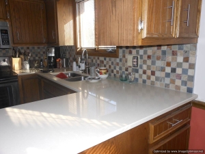 counter and back-splash